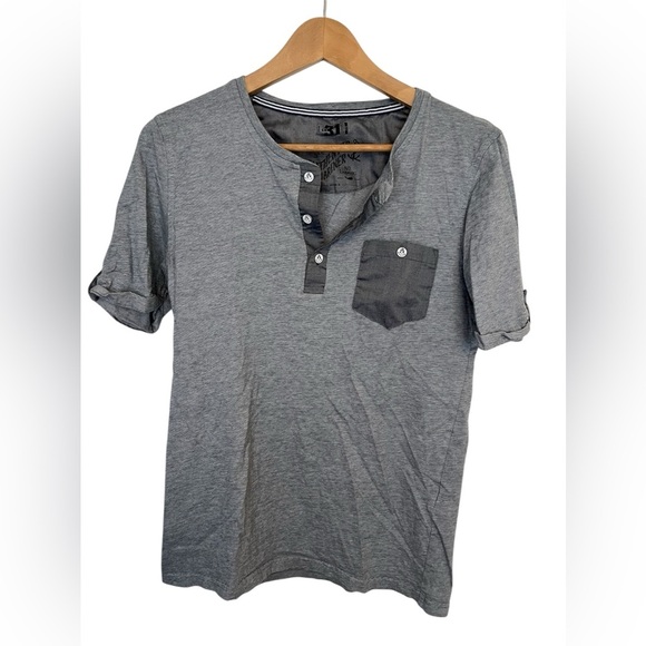 Le 31 Men's Gray Shirt with pocket size small - Picture 1 of 6